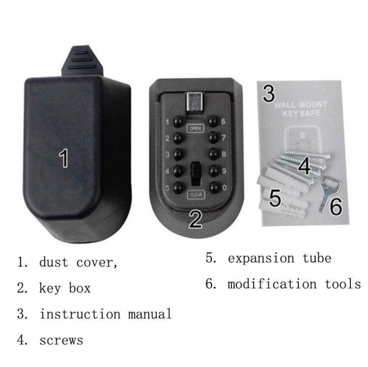 KS-004 Combination Lock Key Box Alloy Button Wall-Mounted Shield-Shaped Combination Box KS-004 Combination Lock Key Box Alloy Button Wall-Mounted Shield-Shaped Combination Box
